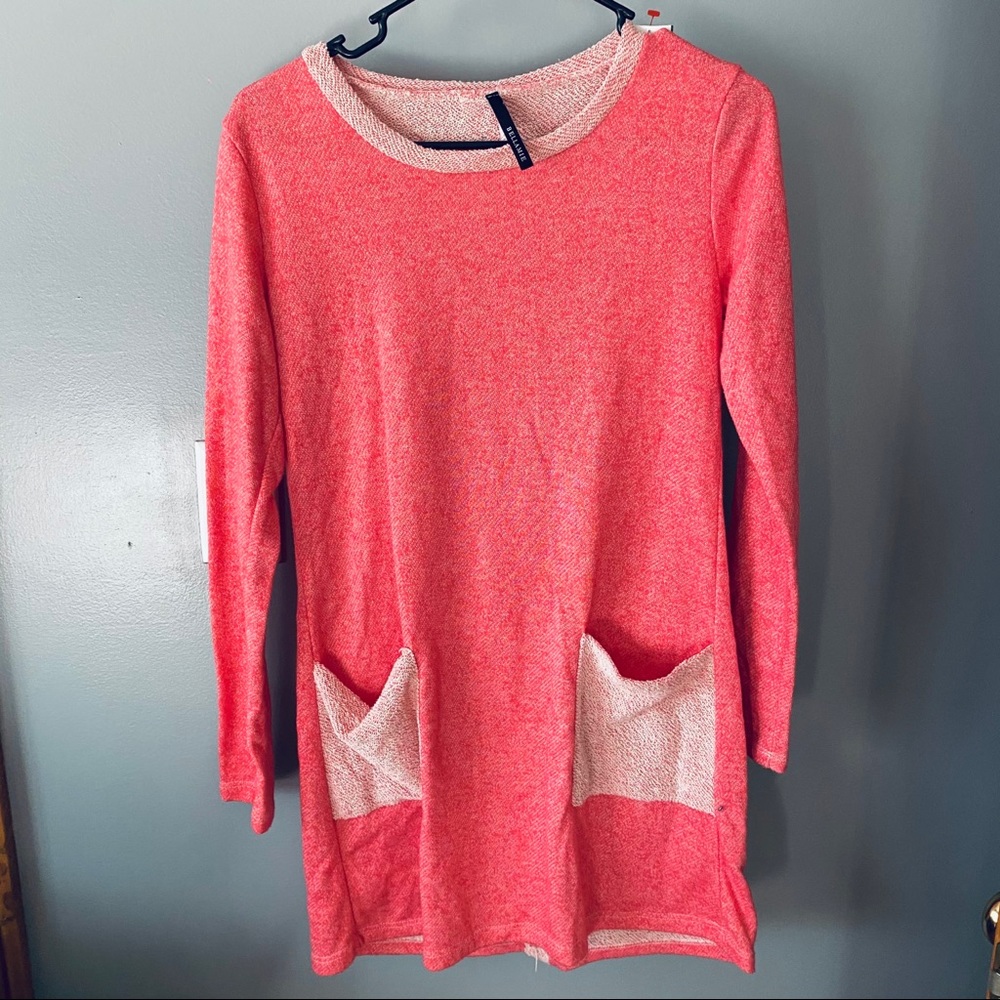 Bellamie pink tunic sweatshirt